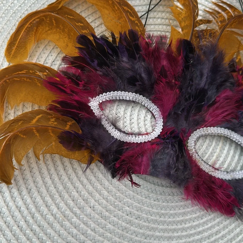 Feathered Masquerade Mask